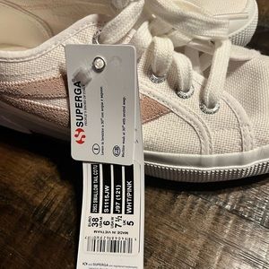 White Superga sneakers